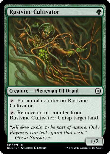 (181)《錆蔦の培養者/Rustvine Cultivator》[ONE] 緑C