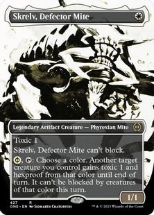 【S&C・Foil】(427)■ボーダーレス■《離反ダニ、スクレルヴ/Skrelv, Defector Mite》[ONE-BF] 白R