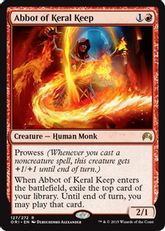 【Foil】■プレリリース■《ケラル砦の修道院長/Abbot of Keral Keep》[ORI-PRE] 赤R