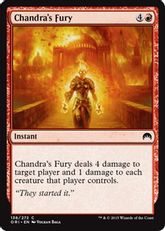 【Foil】《チャンドラの憤怒/Chandra's Fury》[ORI] 赤C