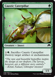 《苛性イモムシ/Caustic Caterpillar》[ORI] 緑C