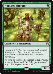 【Foil】《名誉ある教主/Honored Hierarch》[ORI] 緑R