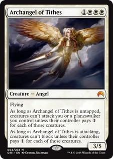 【Foil】《徴税の大天使/Archangel of Tithes》[ORI] 白R