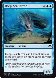 【Foil】《深海の恐怖/Deep-Sea Terror》[ORI] 青C