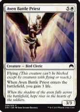 【Foil】《エイヴンの戦僧侶/Aven Battle Priest》[ORI] 白C