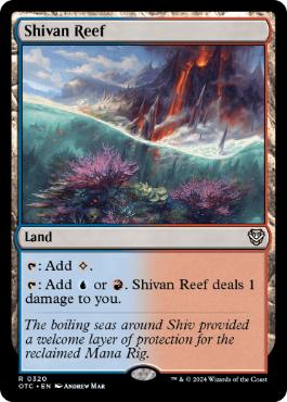 (320)《シヴの浅瀬/Shivan Reef》[OTC] 土地R