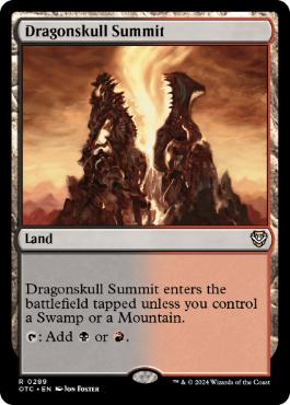 (289)《竜髑髏の山頂/Dragonskull Summit》[OTC] 土地R
