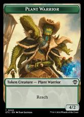 (020/018)《植物・戦士+宝物トークン/Plant Warrior+Treasure token》[OTC] 緑/茶