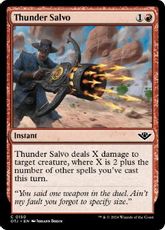 【Foil】(150)《雷の斉射/Thunder Salvo》[OTJ] 赤C