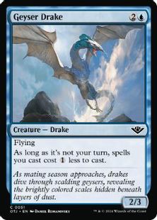 (051)《間欠泉ドレイク/Geyser Drake》[OTJ] 青C
