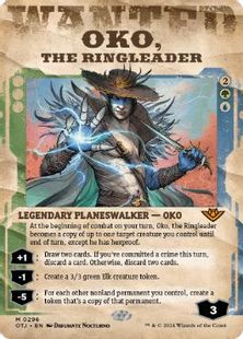 【Foil】(296)■ショーケース■《首謀者、オーコ/Oko, the Ringleader》[OTJ-BF] 金R