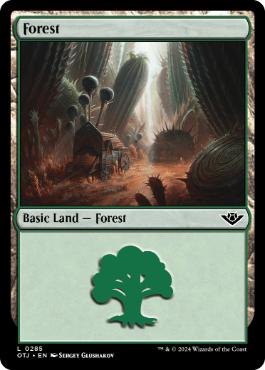【Foil】(285)《森/Forest》[OTJ] 土地