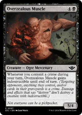 (097)《狂信的な用心棒/Overzealous Muscle》[OTJ] 黒C