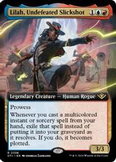 【Foil】(356)■拡張アート■《負け知らずの精鋭射手、リラー/Lilah, Undefeated Slickshot》[OTJ-BF] 金R