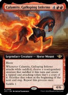 (330)■拡張アート■《早駆ける業火、カラミティ/Calamity, Galloping Inferno》[OTJ-BF] 赤R