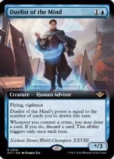 【Foil】(318)■拡張アート■《精神の決闘者/Duelist of the Mind》[OTJ-BF] 青R