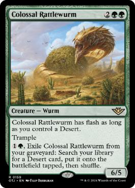 (159)《巨大なガラガラワーム/Colossal Rattlewurm》[OTJ] 緑R