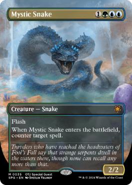 (035)■ボーダーレス■《神秘の蛇/Mystic Snake》[SPG] 金R