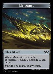 【Foil】(017)《隕石トークン/Meteorite token》[OTJ] 茶