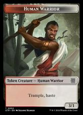 【Foil】(003)《人間・戦士トークン/Human Warrior token》[OTP] 金