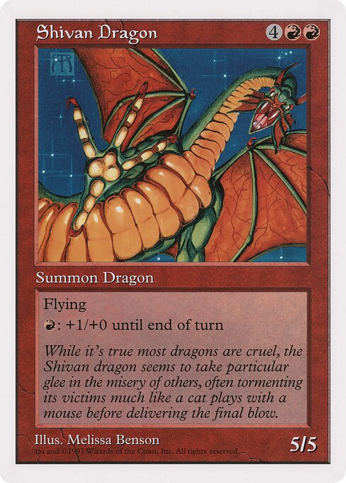 Foil】(329)□旧枠□《シヴ山のドラゴン/Shivan Dragon》[DMR-BF] 赤R 