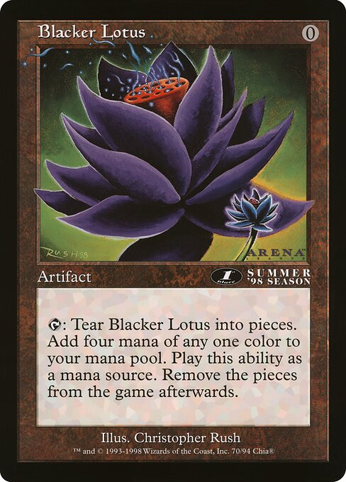 ☆大判カード☆《Blacker Lotus》[大判カード]