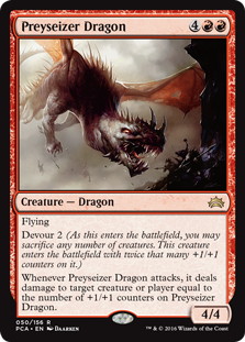《餌食奪いのドラゴン/Preyseizer Dragon》[PCA] 赤R