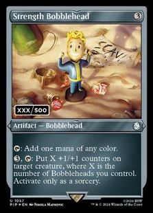 ダブルレインボウ・Foil】(1057)《ストレングスのボブルヘッド 