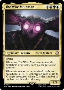 【サージ・Foil】(532)《賢きモスマン/The Wise Mothman》[PIP] 金R