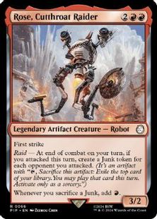 (066)《カットスローツのレイダー、ローズ/Rose, Cutthroat Raider》[PIP] 赤R
