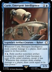 【サージ・Foil】(558)《思慮深き人工知能、キュリー/Curie, Emergent Intelligence》[PIP] 青R