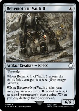 【サージ・Foil】(655)《Vault 0のベヒモス/Behemoth of Vault 0》[PIP] 茶U