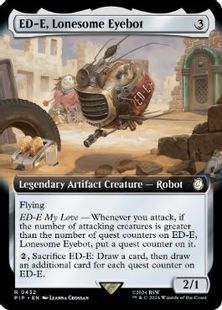 【Foil】(432)■拡張アート■《孤独なアイボット、ED-E/ED-E, Lonesome Eyebot》[PIP-BF] 茶R