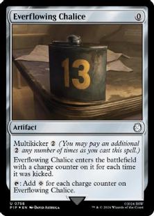 【サージ・Foil】(758)《永遠溢れの杯/Everflowing Chalice》[PIP] 茶U