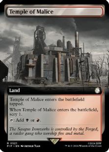 (521)■拡張アート■《悪意の神殿/Temple of Malice》[PIP-BF] 土地R