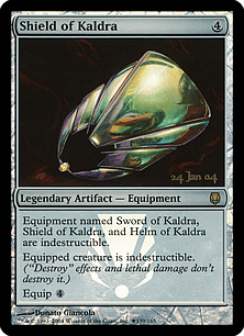 【Foil】《カルドラの盾/Shield of Kaldra》(プレリリース)[DST-P] 茶R