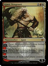 【Foil】《復讐のアジャニ/Ajani Vengeant》(プレリリース)[ALA-P] 金R