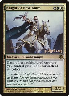 【Foil】《新たなアラーラの騎士/Knight of New Alara》(発売記念)[ARB-P] 金