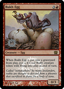 【Foil】《ルフ鳥の卵/Rukh Egg》(プレリリース)[8ED-P] 赤C