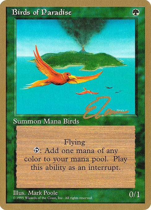 バイン MTG 極楽鳥/Birds of Paradise foil M10 日本語4枚 - ゲーム