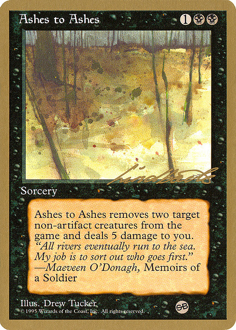 【金枠】《灰は灰に/Ashes to Ashes》[PT96] 黒 Leon Linback(SB)
