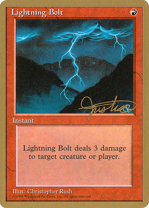 【金枠】《稲妻/Lightning Bolt》[PT96] 赤C Mark Justice
