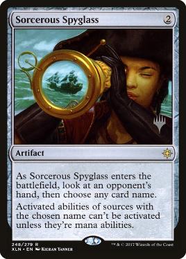 (248)■プロモスタンプ付■《魔術遠眼鏡/Sorcerous Spyglass》[Pスタンプ_XLN] 茶R