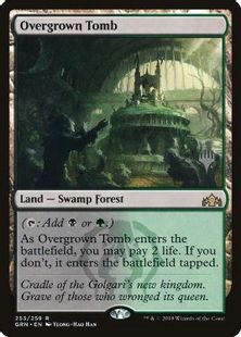 Foil】(253)□プロモスタンプ付□《草むした墓/Overgrown Tomb》[P 