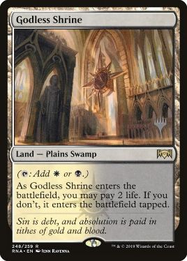 MTG 《神無き祭殿/Godless Shrine》【foil】 EXP 英語-