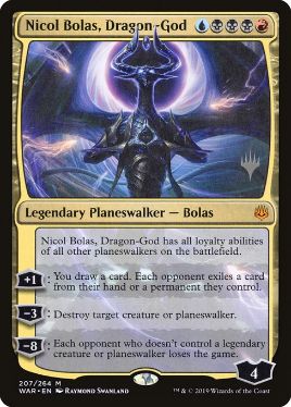 Foil】□絵違い□《龍神、ニコル・ボーラス/Nicol Bolas, Dragon-God 