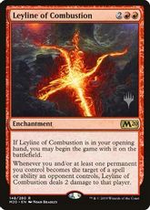 【Foil】(148)■プロモスタンプ付■《発火の力線/Leyline of Combustion》[Pスタンプ_M20] 赤R