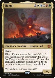 Foil】(235)□プロモスタンプ付□《ティアマト/Tiamat》[Pスタンプ_AFR 