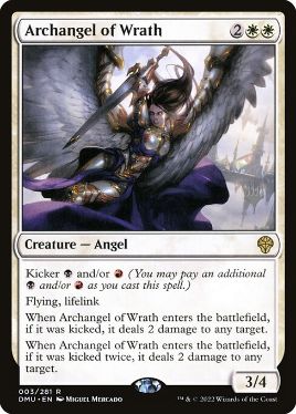 (003)■プロモスタンプ付■《怒りの大天使/Archangel of Wrath》[Pスタンプ_DMU] 白R