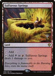 Foil】(256)□プロモスタンプ付□《硫黄泉/Sulfurous Springs》[P 